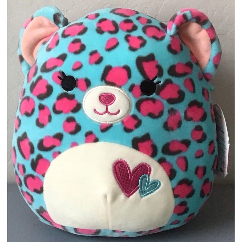 NEW Squishmallows CHELSEA the Cheetah 8" Blue & Pink Soft KellyToy Plush NWT